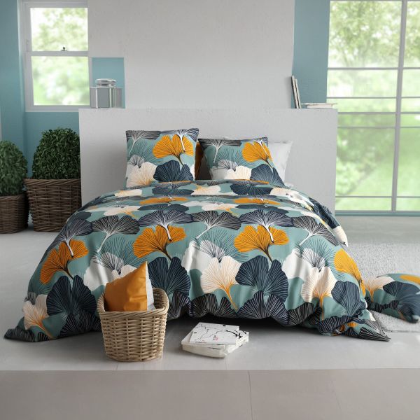 Parure de lit 220x240 cm Coton 57 fils Gink