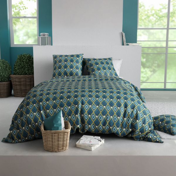 Parure de lit 220x240 cm Coton 57 fils Triska