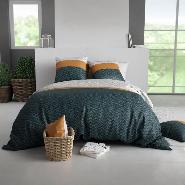 Parure de lit 240x260 cm Coton 57 fils Orus