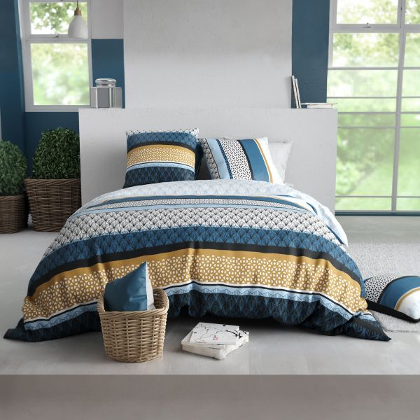 Parure de lit 240x260 cm Coton 57 fils Osis
