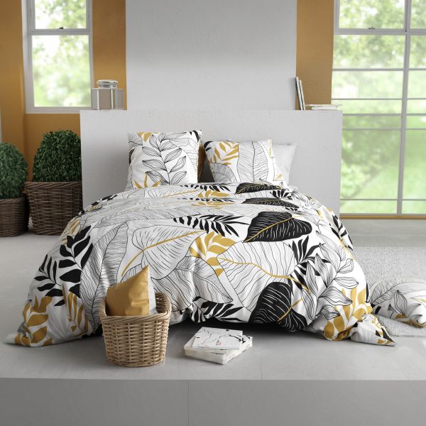 Parure de lit 240x260 cm Coton 57 fils Moana