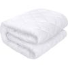 Protège matelas 140x190 cm Polyester Matelasse – Respirant Blanc
