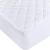 Protège matelas 160x200 cm Polyester Matelasse – Respirant Blanc