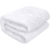 Protège matelas 180x200 cm Polyester Matelasse – Respirant Blanc