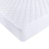 Protège matelas 160x200 cm Polyester Matelasse – Imperméable – Respirant Blanc