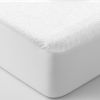 Protège matelas 160x200 cm Coton Bouclette éponge – Imperméable Blanc