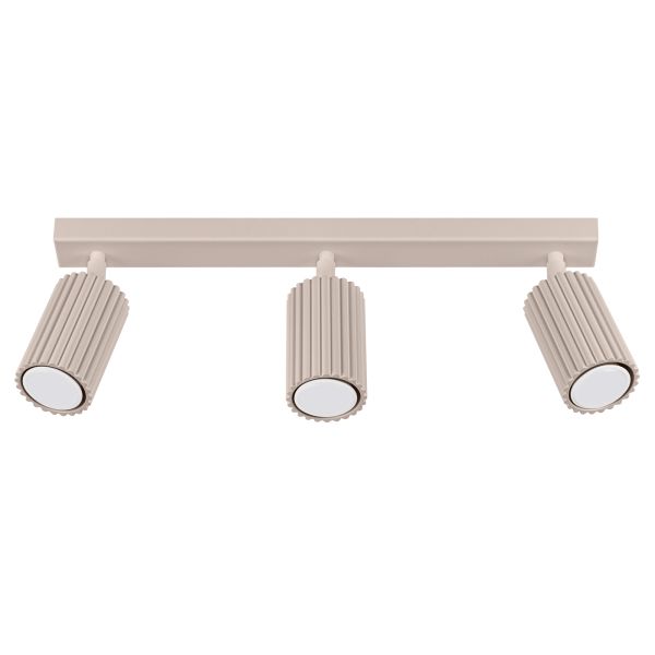 Plafonnier Aluminium Taupe GU10 3 Karbon