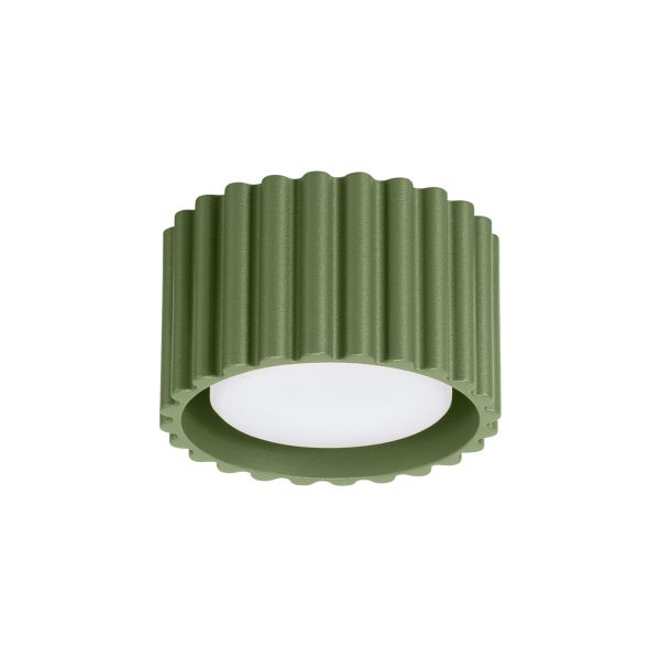 Plafonnier Aluminium Vert Olive Gx53 1 Aura