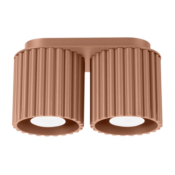 Plafonnier Aluminium Moka GU10 2 Aura