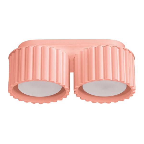 Plafonnier Aluminium Pêche Gx53 2 Aura