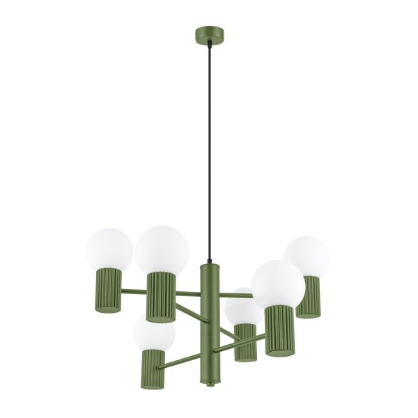 Lustre Aluminium Vert Olive G9 6 Halo