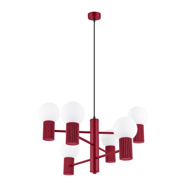Lustre Aluminium Bourgogne G9 6 Halo