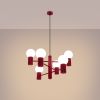 Lustre Aluminium Bourgogne G9 6 Halo